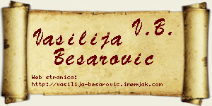 Vasilija Besarović vizit kartica